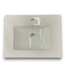 53693 White Ceramic Basin Bathroom Vanity Top Only 24"