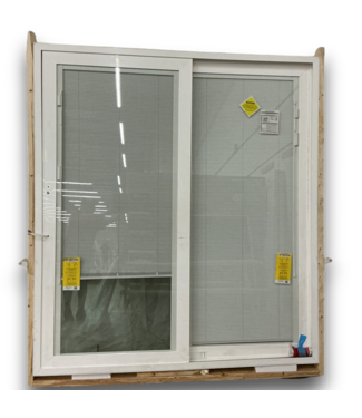 53696 Sliding Vinyl Patio Door With Blinds 72 x 80