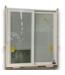 53696 Sliding Vinyl Patio Door With Blinds 72 x 80