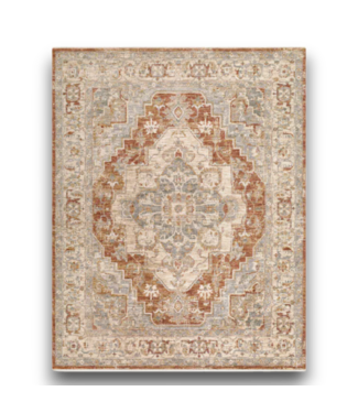 53697 Rust Medallion Area Rug 8' X 10'