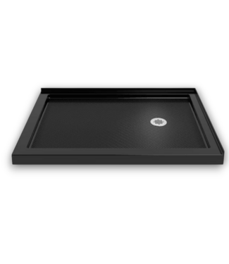 53703 SlimLine Black Rectangle Corner Shower Base 34" x 48"