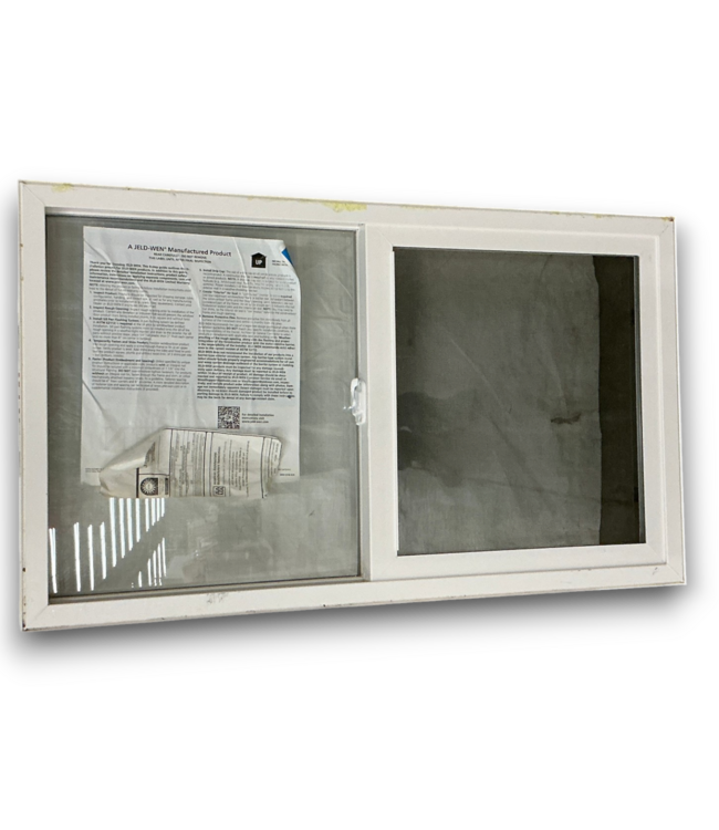 53708 White Vinyl Horizontal Sliding Window 40"W x 23"H