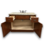 53713 Dark Walnut Bathroom Vanity With Granite Top 42"W