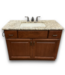 53713 Dark Walnut Bathroom Vanity With Granite Top 42"W