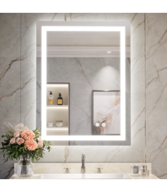 53716 Front and Back Light Bathroom Mirror 24"W x 32"H