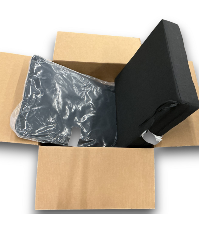 53726 Black Leala Deep Seat Patio Chair Cushion 24" x 24"