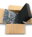 53726 Black Leala Deep Seat Patio Chair Cushion 24" x 24"