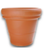53425 Terracotta Clay Outdoor Planter 18" W x 16" H x 4" 7