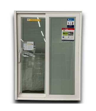 53732 White Vinyl Sliding Patio Door 79.5"H x 59.5"H