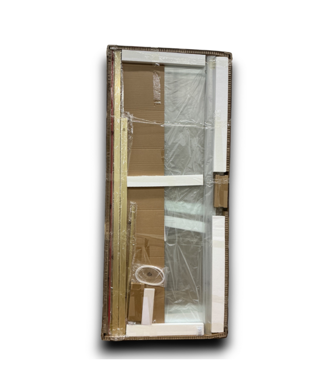 53733 Rhode Series Brushed Gold Sliding Shower Door 60"W