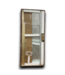 53733 Rhode Series Brushed Gold Sliding Shower Door 60"W