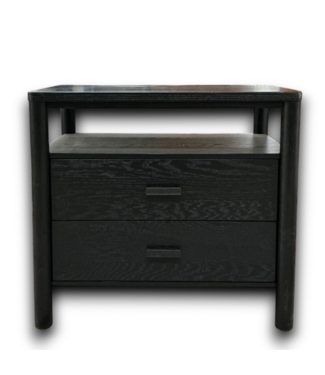 53737 Black Julyssa Couture Nightstand 29"W
