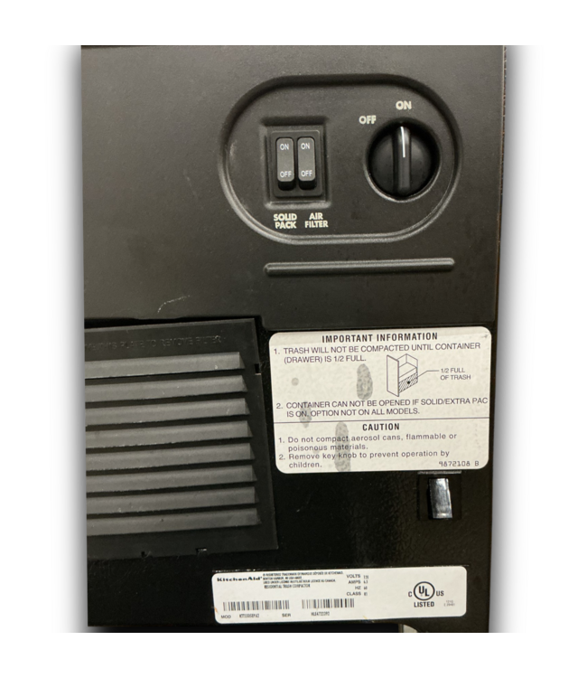 53741 Panel Ready Trash Compactor 15"