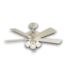 53758 52" Fresh White 5- Blade Ceiling Fan with Light