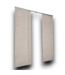 53761 Vertical Brown Panel Track Blinds For Patio Doors 86"W