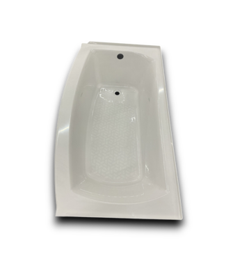 53763 Elevate Arctic Polyresin And Fiberglass Soaking Bathtub