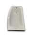 53763 Elevate Arctic Polyresin And Fiberglass Soaking Bathtub