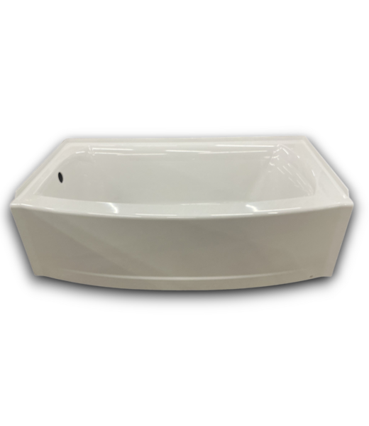 53763 Elevate Arctic Polyresin And Fiberglass Soaking Bathtub