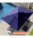 53753 Double Top Navy Blue Cantilever Patio Umbrella 11' x 9'