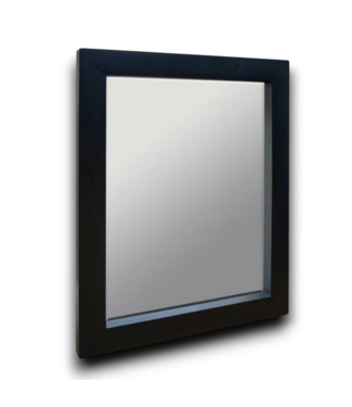 53773 Dark Brown Wood Framed Mirror 22" x 28"