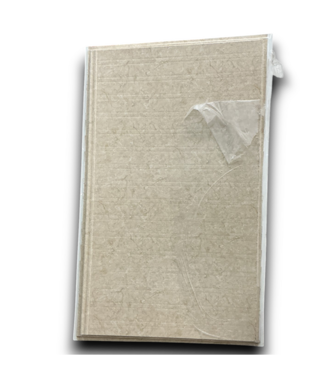 53780 Marbled Tan Shower Wall  64"H x 102"W x 3"L