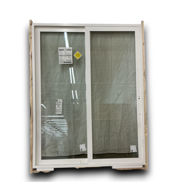 53781 White Vinyl Sliding Patio Door 74" x 94"