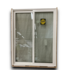 53781 White Vinyl Sliding Patio Door 74" x 94"