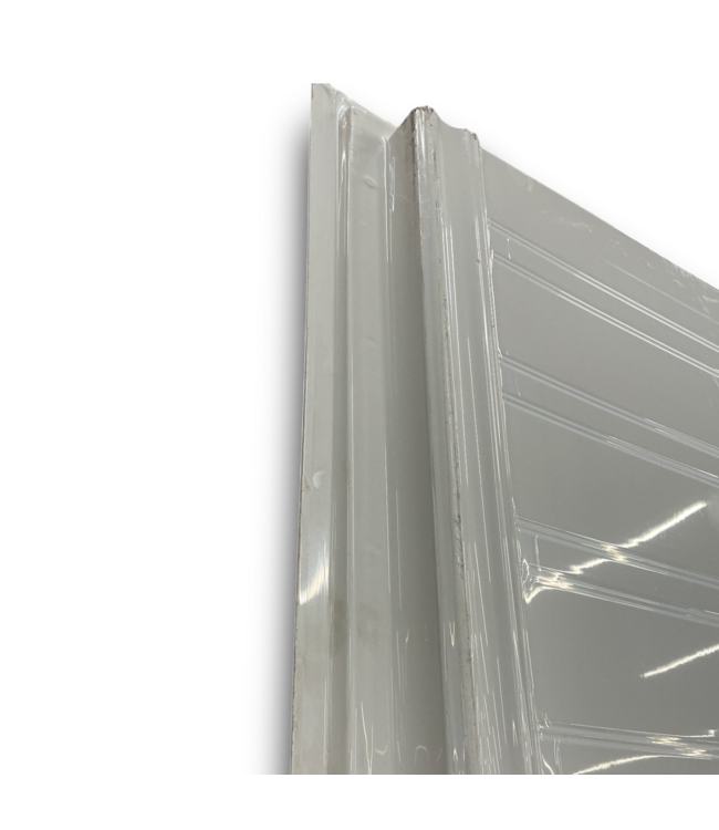 53785 2-Piece White Acrylic Shower Wall