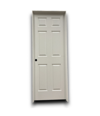 53786 Prehung Solid 6-Panel Interior Door RH 30" x 80"