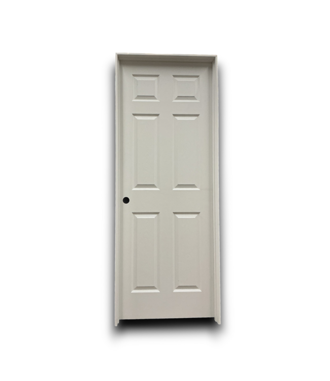53786 Prehung Solid 6-Panel Interior Door RH 30" x 80"