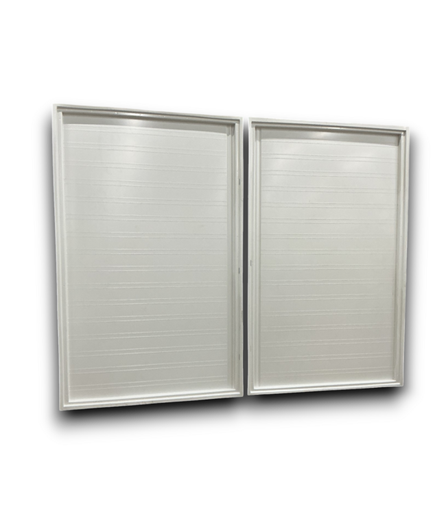 53785 2-Piece White Acrylic Shower Wall