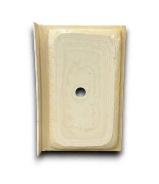 53793 White Acrylic Center Drain Shower Base 42"W x 28"L