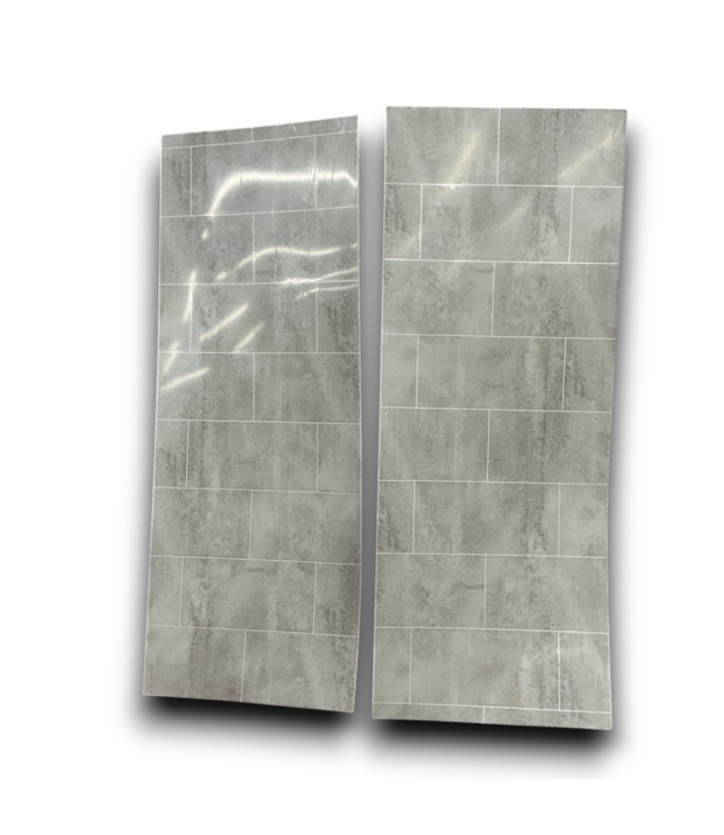 53799 2pc. Roman Block Designed Shower Walls 38"W x 98"L