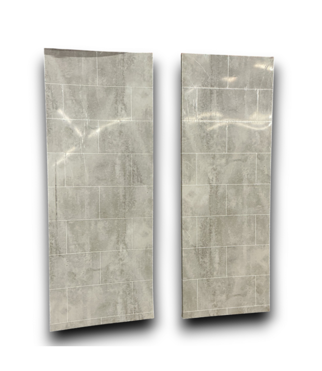 53801 2pc.Roman Block Designed Shower Walls 38"W x 98"L