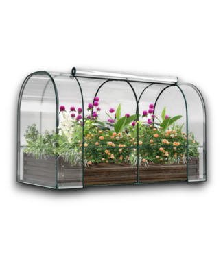 53802 Metal Planter Box With PVC Cover Roll-Up Window