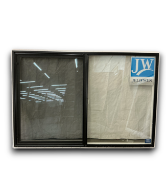53809 Black And White Vinyl Sliding Window 71.25"W x 47.25"H