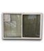 53809 Black And White Vinyl Sliding Window 71.25"W x 47.25"H
