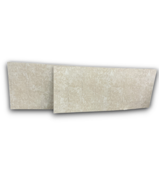 53810 2-Piece Brown Roman Block Shower Wall 48" x 98"