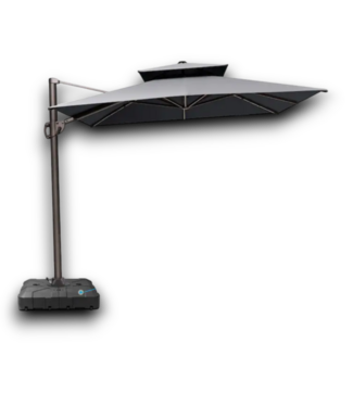 53818 Dark Gray Cantilever Patio Umbrella & Base 11' x 9'