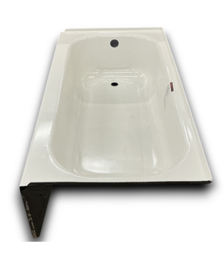 53823 White Pro Steel Alcove Soaking Bathtub LH Drain