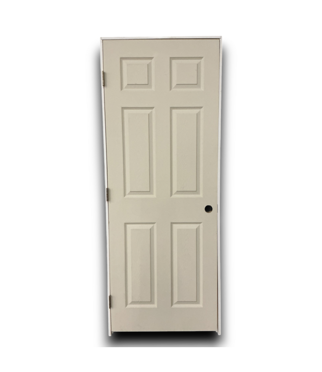 53829 Prehung 6-Panel Hollow Interior Door 30" x 79" RH