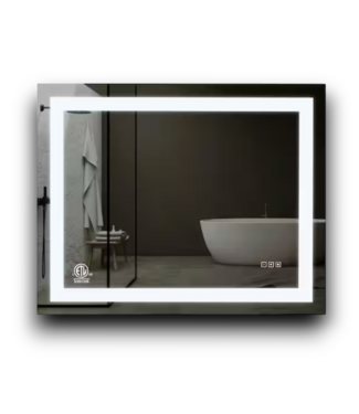 53830 LED Lighted Frameless Anti-Fog  Mirror 40" x 60"