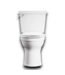 53831 White Round Soft Close 2-Pc Toilet
