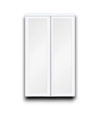53832 Twilight 1-Panel Frosted Glass Sliding Closet Door 60 x 80