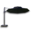 53818 Dark Gray Cantilever Patio Umbrella & Base 11' x 9'