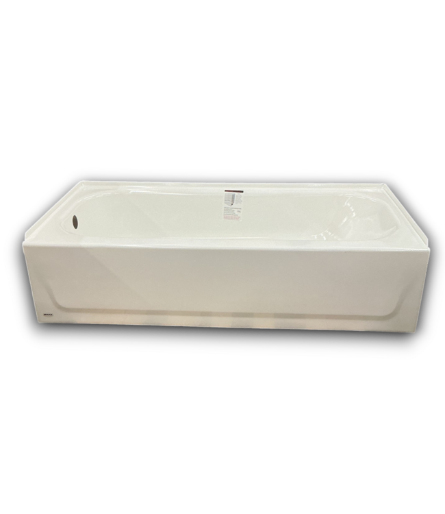 53823 White Pro Steel Alcove Soaking Bathtub LH Drain