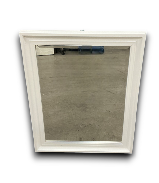 53833 White Beveled Wall Mirror 26" X 32"