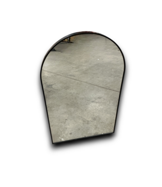 53835 Arched Top Black Framed Mirror 24" x 39"