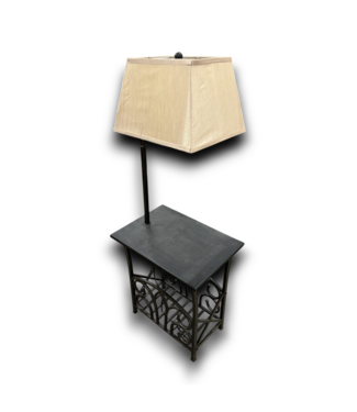 53839 Bronze Shelf Floor Lamp 54"