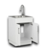 53840 White Freestanding Utility Tub With Cabinet And Faucet